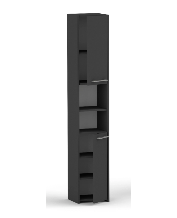 Słupek łazienkowy LUNA 30 cm 2D czarna / antracyt